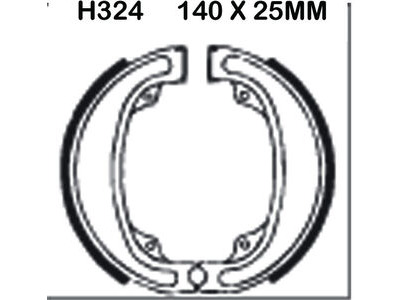 EBC BRAKES Brake Shoes H324