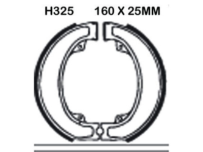 EBC BRAKES Brake Shoes H325