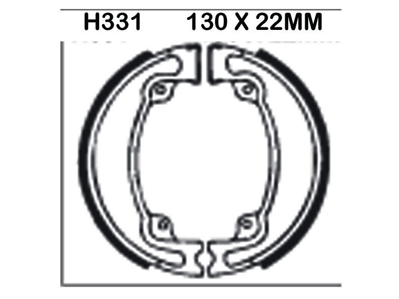 EBC BRAKES Brake Shoes H331 click to zoom image