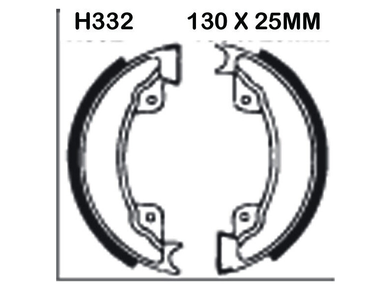 EBC BRAKES Brake Shoes H332-SPECIAL ORDER click to zoom image