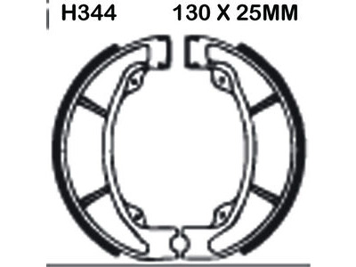 EBC BRAKES Brake Shoes H344-SPECIAL ORDER