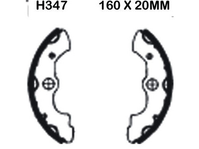 EBC BRAKES Brake Shoes H347