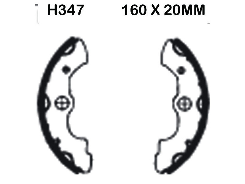 EBC BRAKES Brake Shoes H347 click to zoom image