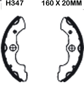 EBC BRAKES Brake Shoes H347 