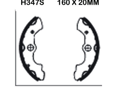 EBC BRAKES Brake Shoes H347S-SPECIAL ORDER