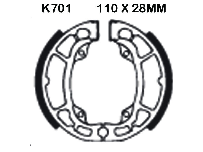 EBC BRAKES Brake Shoes K701-SPECIAL ORDER click to zoom image