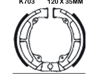 EBC BRAKES Brake Shoes K703-SPECIAL ORDER