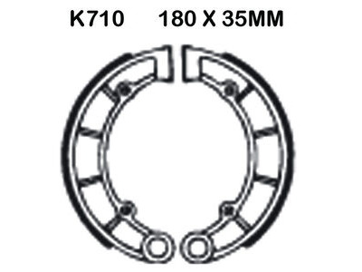 EBC BRAKES Brake Shoes K710