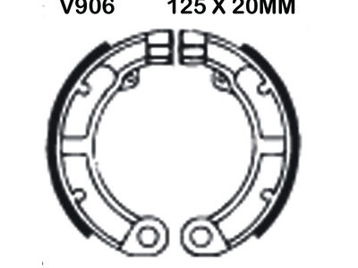 EBC BRAKES Brake Shoes V906-SPECIAL ORDER