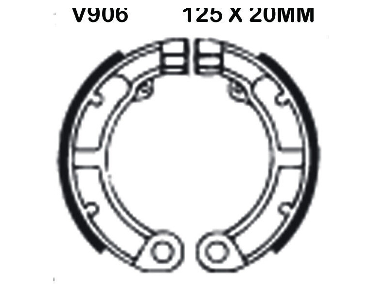 EBC BRAKES Brake Shoes V906-SPECIAL ORDER click to zoom image