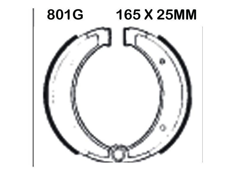 EBC BRAKES Brake Shoes 801G-SPECIAL ORDER click to zoom image