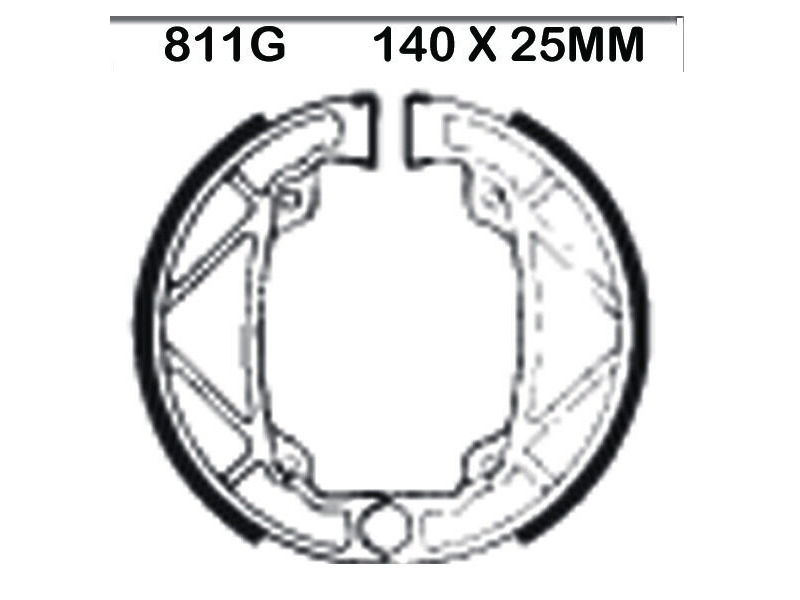EBC BRAKES Brake Shoes 811G-SPECIAL ORDER click to zoom image