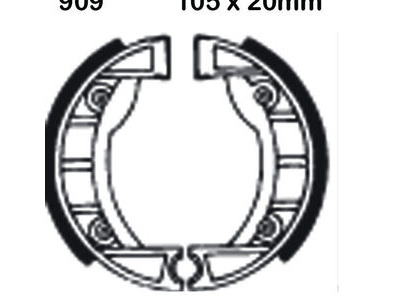 EBC BRAKES Brake Shoes 909