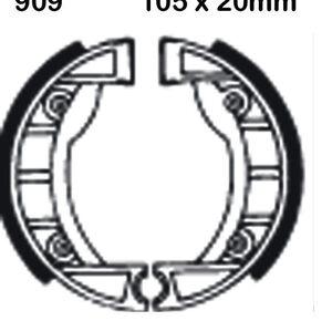 EBC BRAKES Brake Shoes 909 