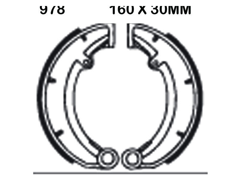 EBC BRAKES Brake Shoes 978-SPECIAL ORDER click to zoom image