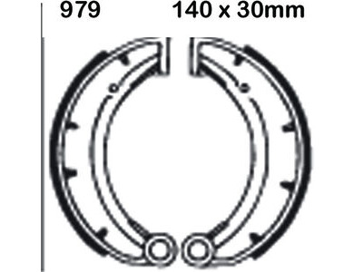 EBC BRAKES Brake Shoes 979-SPECIAL ORDER