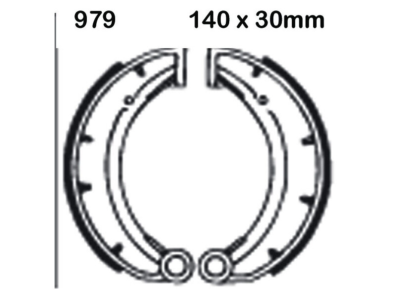 EBC BRAKES Brake Shoes 979-SPECIAL ORDER click to zoom image