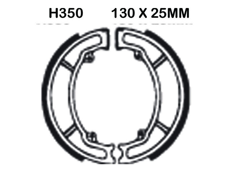 EBC BRAKES Brake Shoes H350 click to zoom image