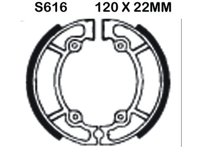 EBC BRAKES Brake Shoes S616