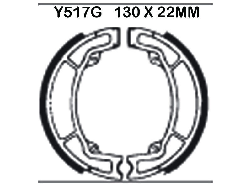 EBC BRAKES Brake Shoes Y517G-SPECIAL ORDER click to zoom image