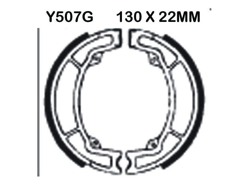 EBC BRAKES Brake Shoes Y507G-SPECIAL ORDER click to zoom image