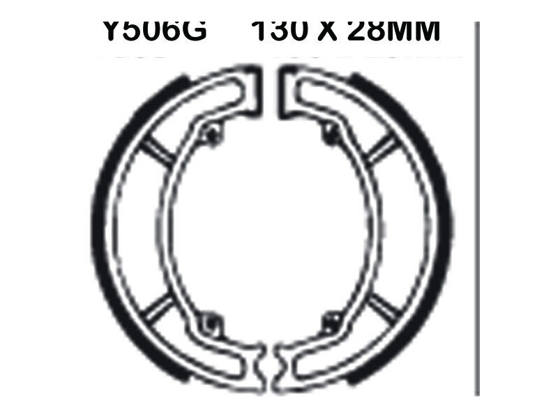 EBC BRAKES Brake Shoes Y506G-SPECIAL ORDER click to zoom image