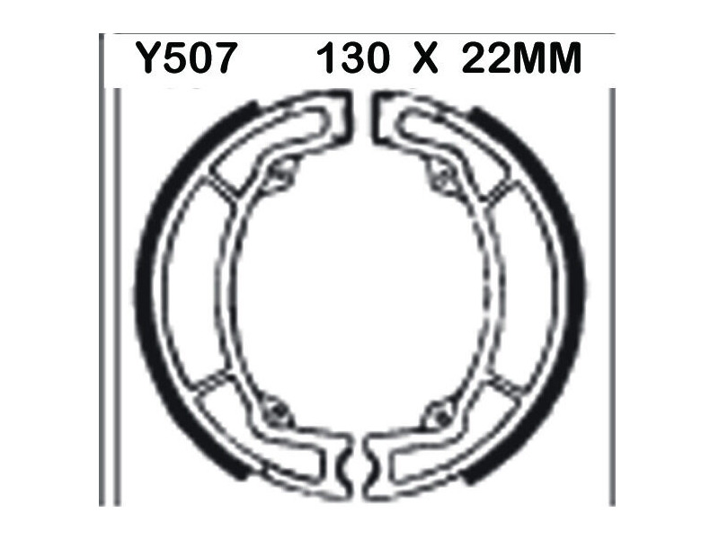 EBC BRAKES Brake Shoes Y507-SPECIAL ORDER click to zoom image