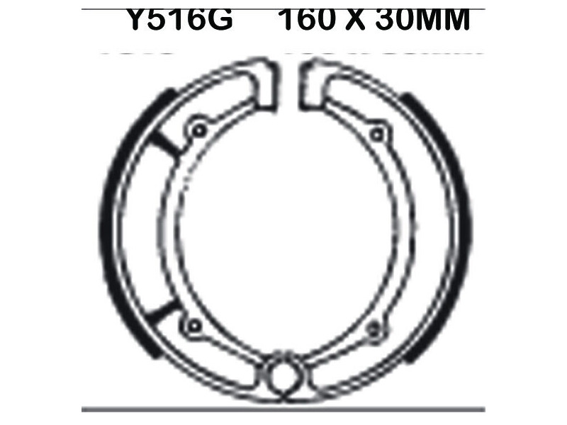 EBC BRAKES Brake Shoes Y516G-SPECIAL ORDER click to zoom image