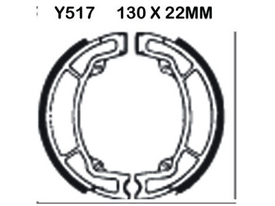 EBC BRAKES Brake Shoes Y517-SPECIAL ORDER