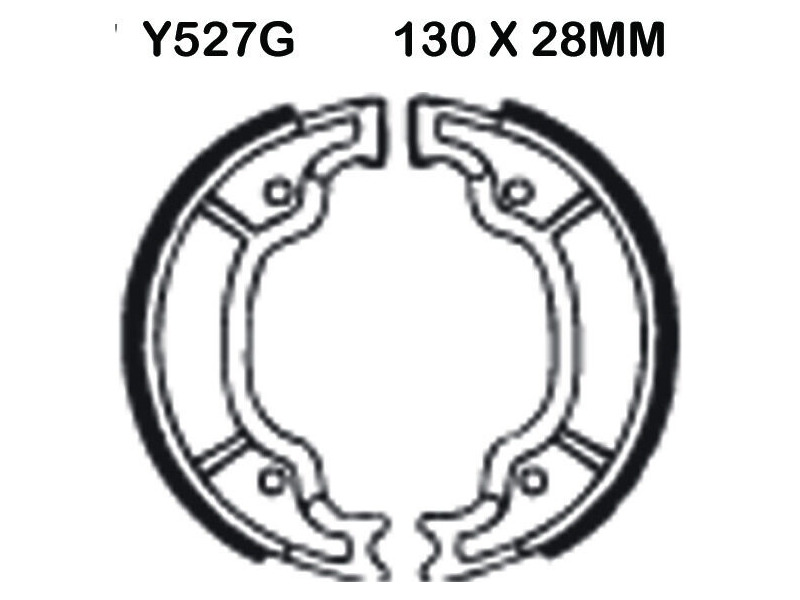 EBC BRAKES Brake Shoes Y527G-SPECIAL ORDER click to zoom image