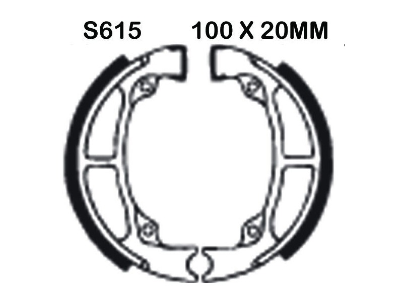 EBC BRAKES Brake Shoes S615-SPECIAL ORDER click to zoom image