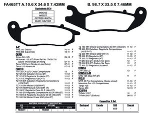 EBC BRAKES Brake Pads FA465TT 