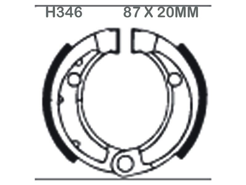 EBC BRAKES Brake Shoes H346 click to zoom image