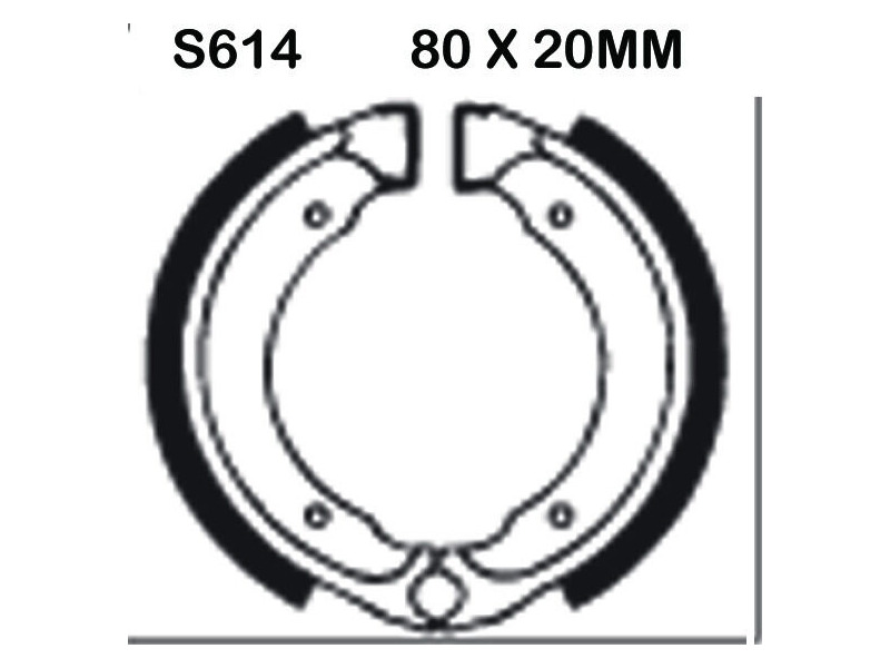 EBC BRAKES Brake Shoes S614-SPECIAL ORDER click to zoom image
