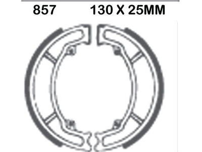 EBC BRAKES Brake Shoes 857