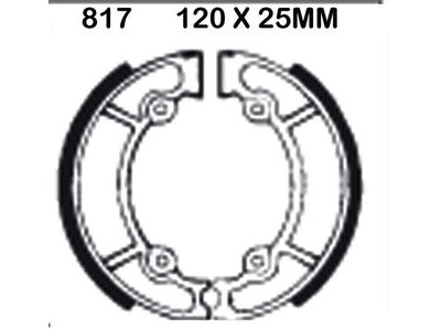 EBC BRAKES Brake Shoes 817