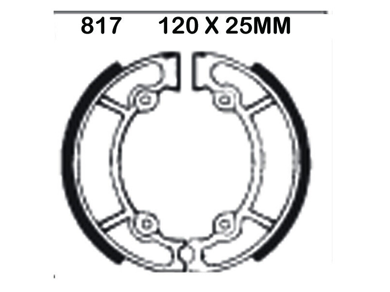 EBC BRAKES Brake Shoes 817 click to zoom image