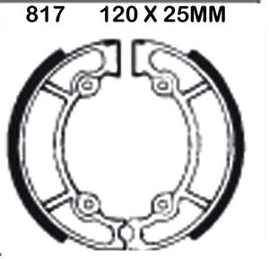 EBC BRAKES Brake Shoes 817 