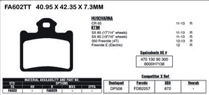 EBC BRAKES Brake Pads FA602R 