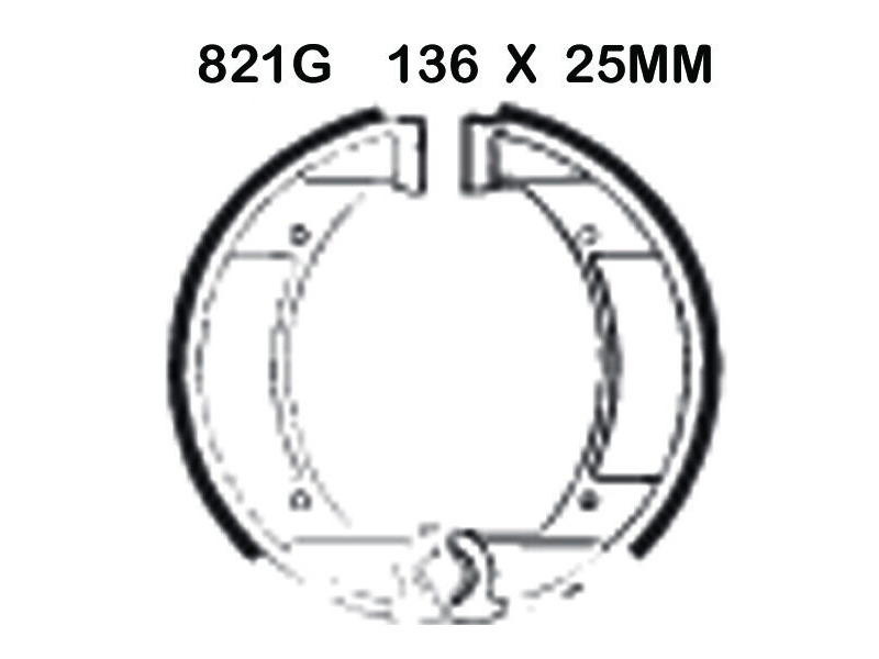 EBC BRAKES Brake Shoes 821G click to zoom image