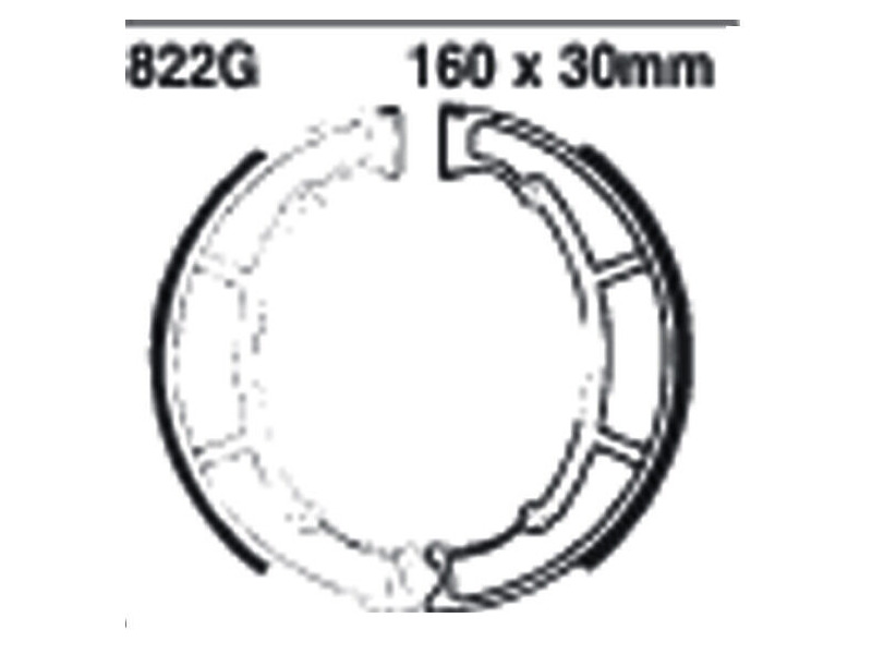 EBC BRAKES Brake Shoes 822G-SPECIAL ORDER click to zoom image