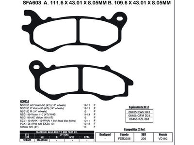 EBC BRAKES Brake Pads SFA603