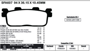 EBC BRAKES Brake Pads SFA607 