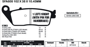 EBC BRAKES Brake Pads SFA608 