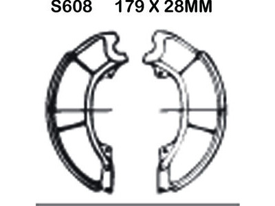 EBC BRAKES Brake Shoes S608-SPECIAL ORDER