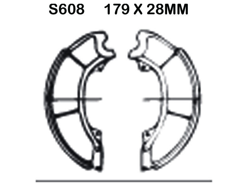 EBC BRAKES Brake Shoes S608-SPECIAL ORDER click to zoom image