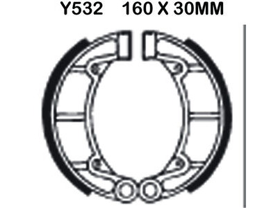 EBC BRAKES Brake Shoes Y532