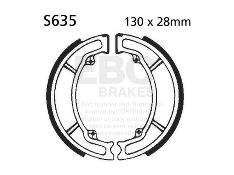 EBC BRAKES Brake Shoes S635-SPECIAL ORDER click to zoom image