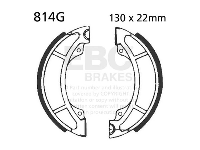 EBC BRAKES Brake Shoes 814G-SPECIAL ORDER click to zoom image
