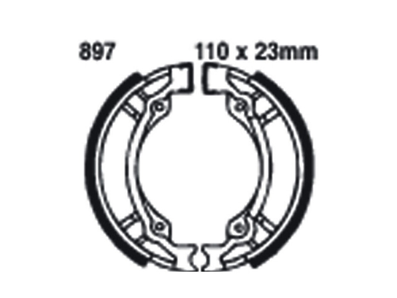 EBC BRAKES Brake Shoes 897 click to zoom image